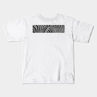 Zebra animal print in panorama. Kids T-Shirt